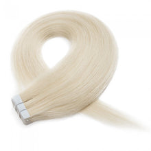 Load image into Gallery viewer, PREMIUM QUALITY 16-24 Inches Straight Nail Tip Remy Human Hair Extensions colour #60 Platinum Blonde
