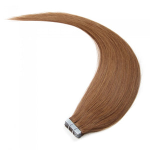 PREMIUM QUALITY 16-24 Inches Straight Nail Tip Remy Human Hair Extensions colour #8 Light Brown