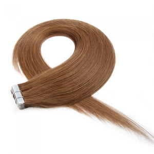 PREMIUM QUALITY 16-24 Inches Straight Nail Tip Remy Human Hair Extensions colour #8 Light Brown