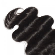 Load image into Gallery viewer, PREMIUM QUALITY 10-20 Inch 4&quot; x 4&quot; Body Wave Free Part Lace Closure #1B Natural Black
