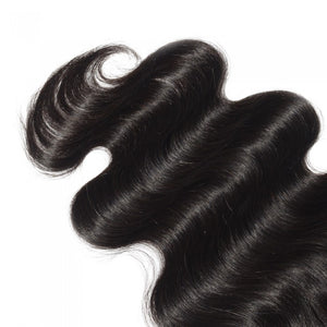 PREMIUM QUALITY 10-20 Inch 4" x 4" Body Wave Free Part Lace Closure #1B Natural Black