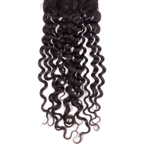 PREMIUM QUALITY 10-20 Inch 4" x 4" Italian Curly Free Parted Lace Closure #1B Natural Black