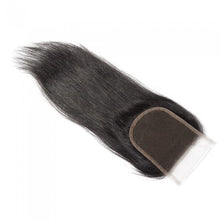 Load image into Gallery viewer, PREMIUM QUALITY 10-20 Inch 4&quot; x 4&quot; Straight Free Part Lace Closure #1B Natural Black
