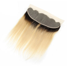 Load image into Gallery viewer, PREMIUM QUALITY 10-20 Inches 13&quot; x 4&quot; Body wave Free Part Full frontal Lace Closure #1B/613
