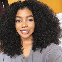 Load image into Gallery viewer, PREMIUM QUALITY 10-30 Inches Kinky Curly 100% Peruvian Human Hair 1B Natural Black

